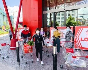 TP. Nha Trang: Phát phiếu cho người dân đi siêu thị với tần suất 4 ngày/lần