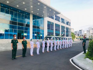 Bệnh viện Quân y 87: Ra quân lấy mẫu test nhanh tại phường Vĩnh Trường
