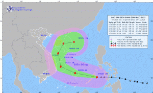 Giải thích quỹ đạo di chuyển của cơn bão số 9 (RAI) trên Biển Đông