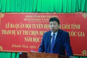 Lễ ra quân đội tuyển học sinh giỏi tỉnh tham dự Kỳ thi chọn học sinh giỏi Quốc gia năm học 2021-2022