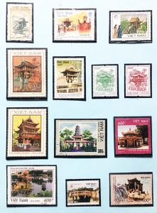 Hình ảnh những ngôi chùa trên tem bưu chính