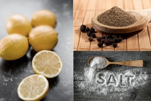 Lợi ích của hỗn hợp hạt tiêu, muối và chanh