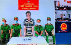 Lần đầu tiên Tòa án nhân dân tỉnh Khánh Hòa xét xử trực tuyến