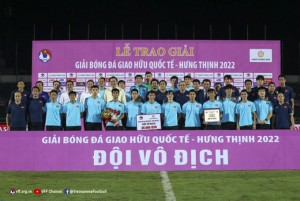 Thắng Ấn Độ 3-0, Việt Nam vô địch Giải bóng đá giao hữu quốc tế