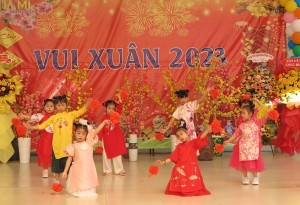 Trường Mầm non Họa Mi Nha Trang tổ chức chương trình "Vui Xuân Quý Mão" năm 2023
