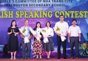 Trường THCS Thái Nguyên tổ chức cuộc thi nói tiếng Anh