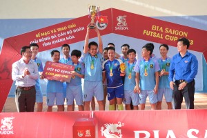 Bế mạc giải bóng đá Futsal cán bộ đoàn tỉnh Khánh Hoà cúp Bia Sài Gòn năm 2023