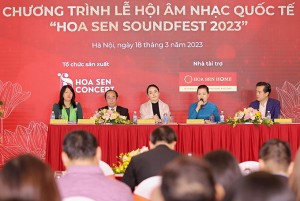 Lễ hội âm nhạc quốc tế ngoài trời "Hoa Sen SoundFest 2023" diễn ra vào dịp lễ 30-4