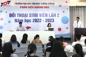 Trường Đại học Tôn Đức Thắng - Phân hiệu Khánh Hòa tổ chức đối thoại với sinh viên