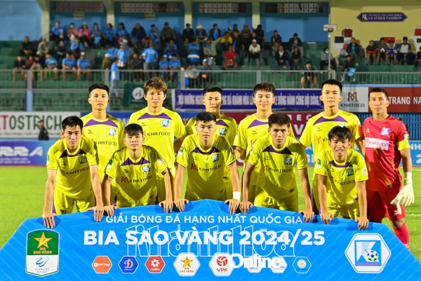 Vòng 14 Giải hạng Nhất quốc gia Bia Sao Vàng 2024 - 2025: Trận đấu khó khăn cho Khatoco Khánh Hòa  