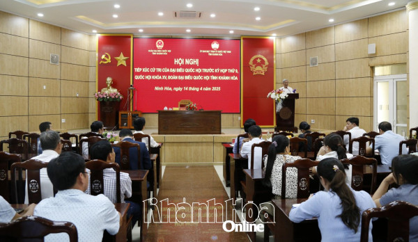 Đại biểu Quốc hội tiếp xúc cử tri huyện Vạn Ninh và thị xã Ninh Hòa