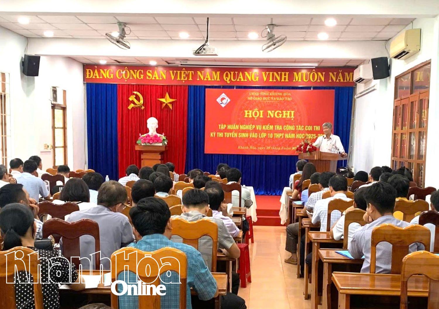Tập huấn nghiệp vụ kiểm tra công tác coi thi vào lớp 10